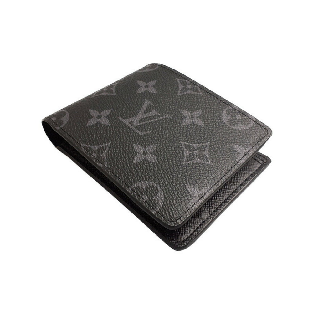Louis Vuitton Monogram Bifold Multiple Black Portefeuille Wallet Eclipse - Picture 4 of 5